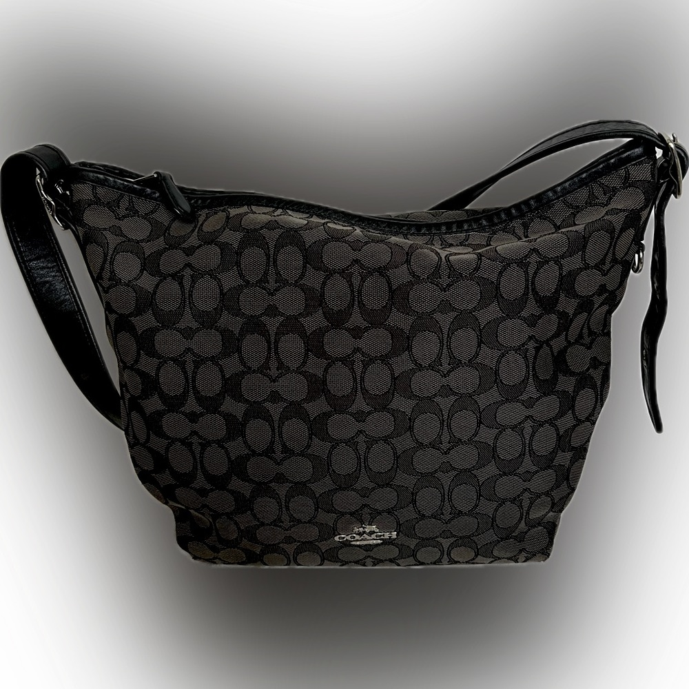 Coach 36314 Dufflette in
Signature Jacquard Leather
Black Smoke EUC